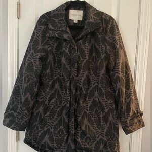 Coldwater Creek Coat Women’s Size Medium Grey/black design